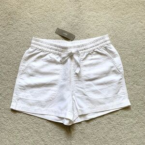 NWT/ J. Crew Linen Shorts, size XXS, White, brand new! XS